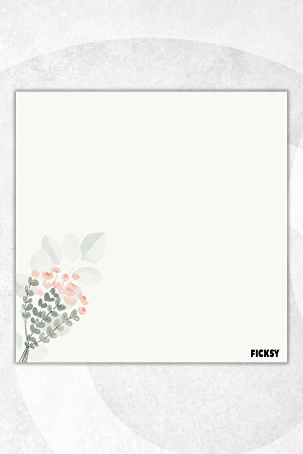 مفكرة زهور - مقاس 9*9 سم - 50 ورقة - مفكرة - مذكرة - ورق ملاحظات - قائمة المهام - دفتر ملاحظات - 1