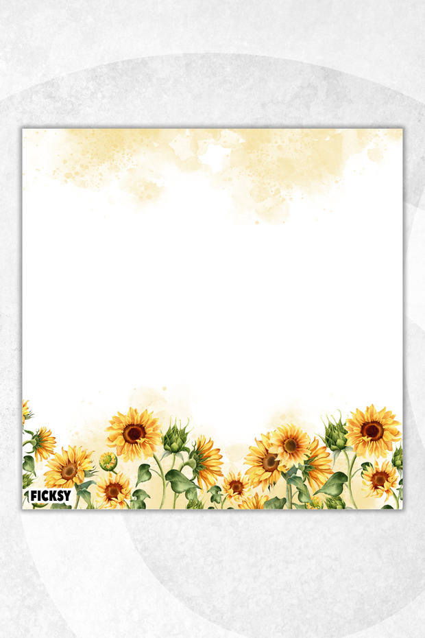 Flower Memo Pad - 9*9 cm Size - 50 Sheets - Notepad - Memopad - Note Paper - to Do List - Notebook - 1