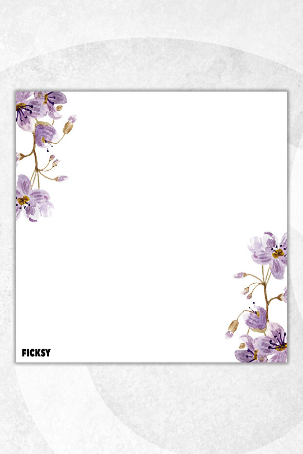 Flower Memo Pad - 9*9 cm Size - 50 Sheets - Notepad - Memopad - Note Paper - to Do List - Notebook - 1