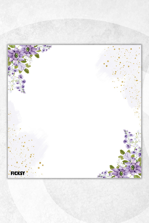 Flower Memo Pad - 9*9 cm Size - 50 Sheets - Notepad - Memopad - Note Paper - to Do List - Notebook - 1