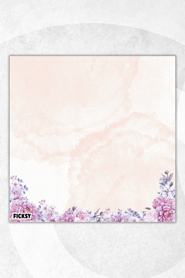 مفكرة زهور - مقاس 9*9 سم - 50 ورقة - مفكرة - مذكرة - ورق ملاحظات - قائمة المهام - دفتر ملاحظات - 1