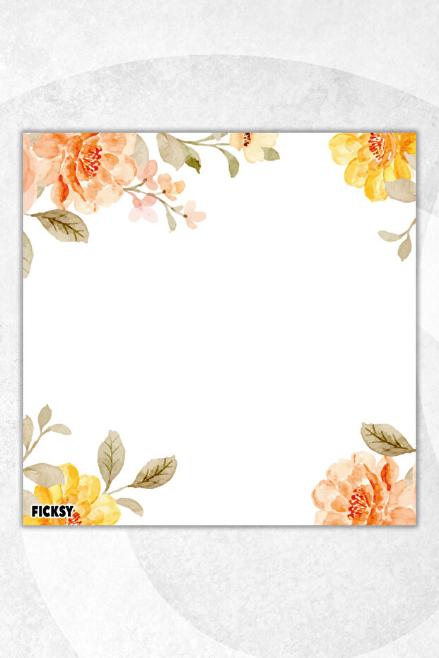 مفكرة زهور - مقاس 9*9 سم - 50 ورقة - مفكرة - مذكرة - ورق ملاحظات - قائمة المهام - دفتر ملاحظات - 1