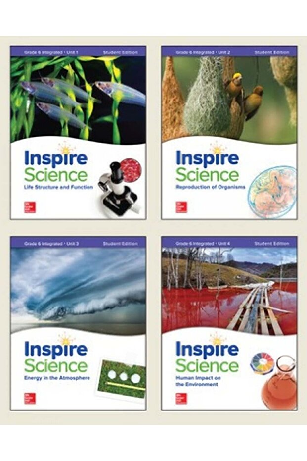 Inspire Science, Print Student Edition Bundle (Units 1-4) Grade 6(9780076873371)_ ماجروهيل مجموعة انسبير ساينس الصف السادس