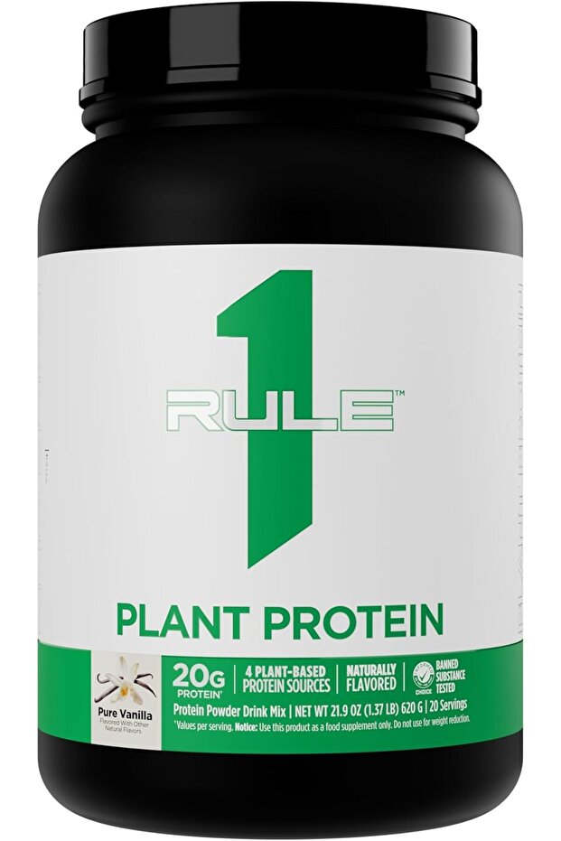 Rule 1 Proteins Plant Protein, Pure Vanilla, 20 Servings