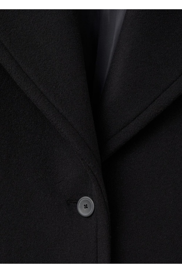 Oversize yün kısa palto - 5