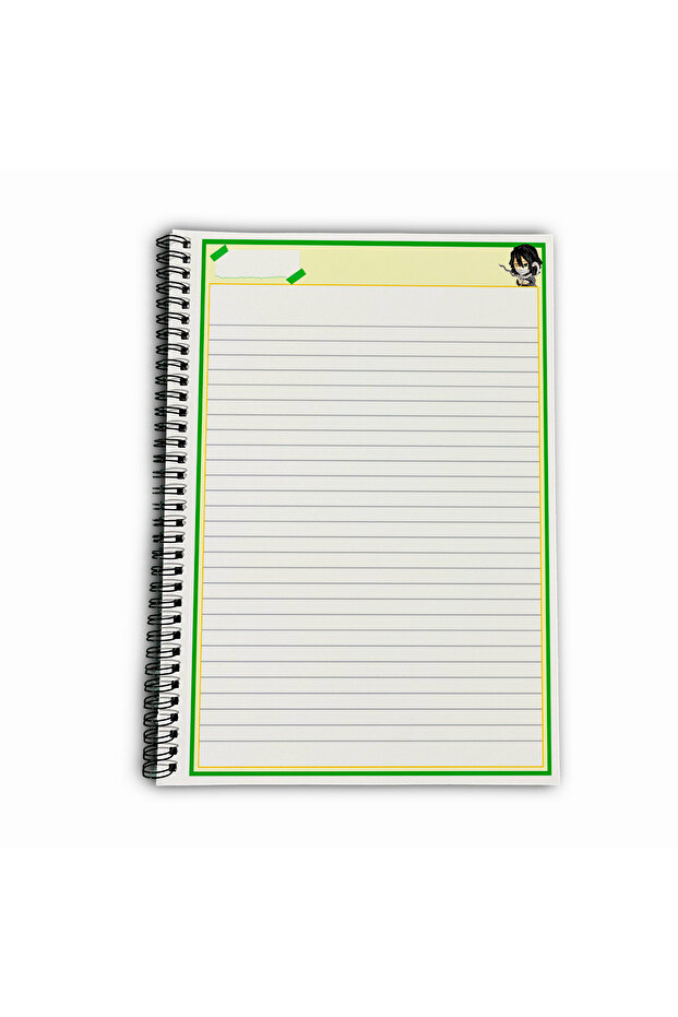 Demon Slayer Obanai Striped A4 School Notebook 72 Sheets Model 2 - 5