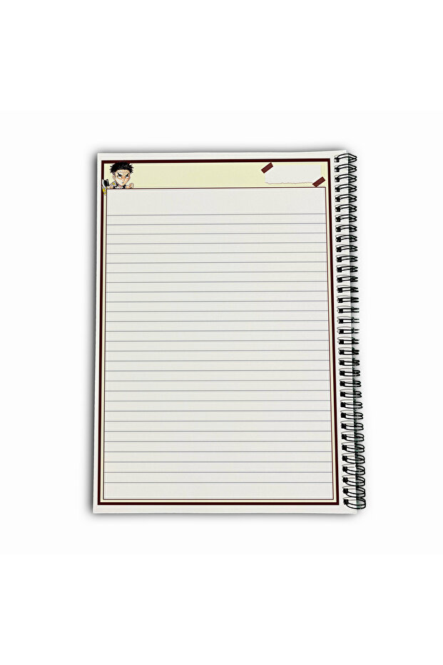 Demon Slayer Gyomei Striped A4 School Notebook 72 Sheets Model 3 - 6