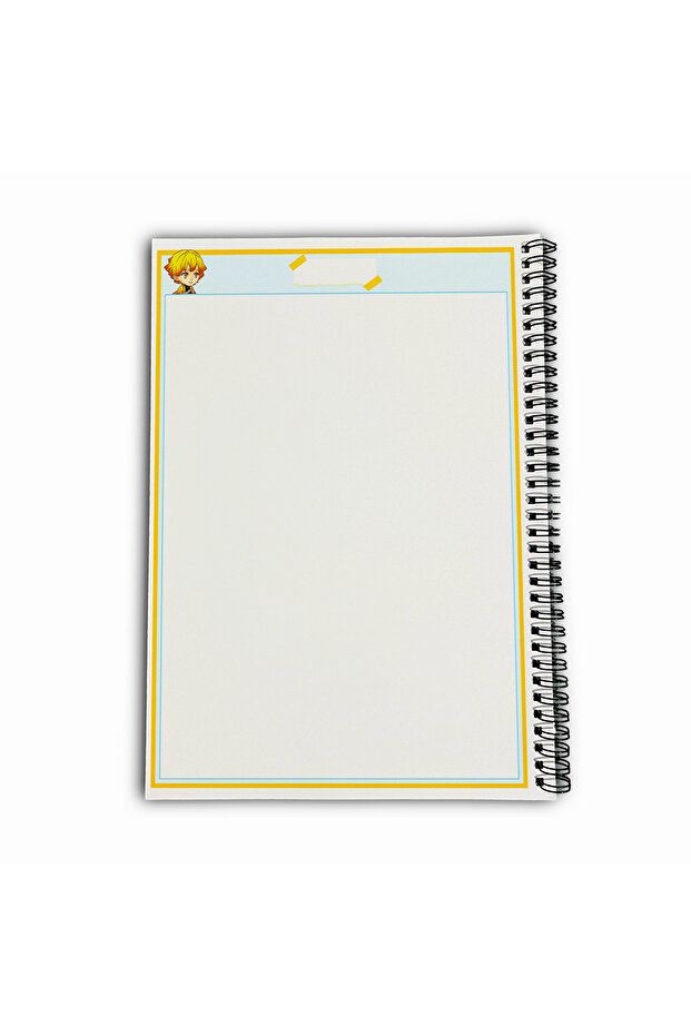 Demon Slayer Zenitsu Unlined A4 School Notebook 72 Sheets Model 2 - 6