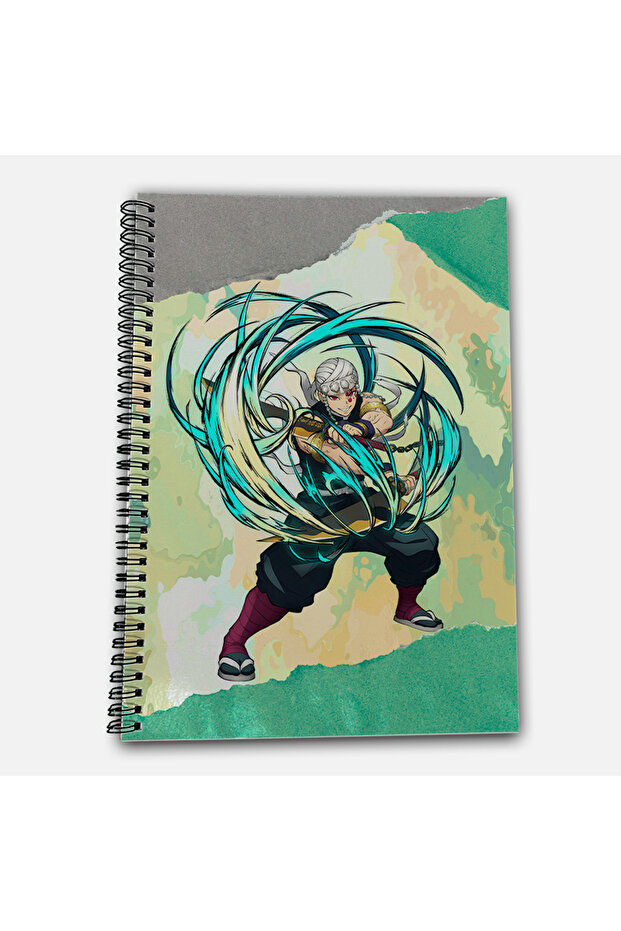 Demon Slayer Tengen Checkered A4 School Notebook 72 Sheets Model 1 - 2