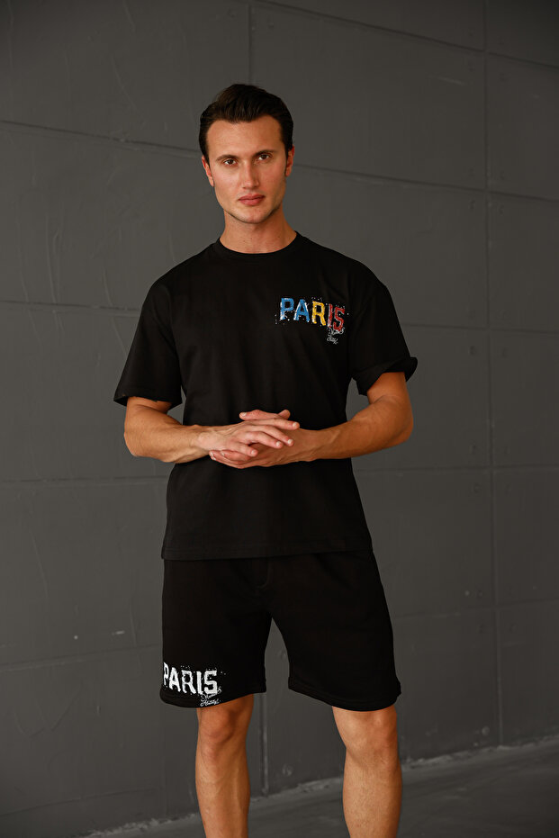Paris oversize şortlu takım