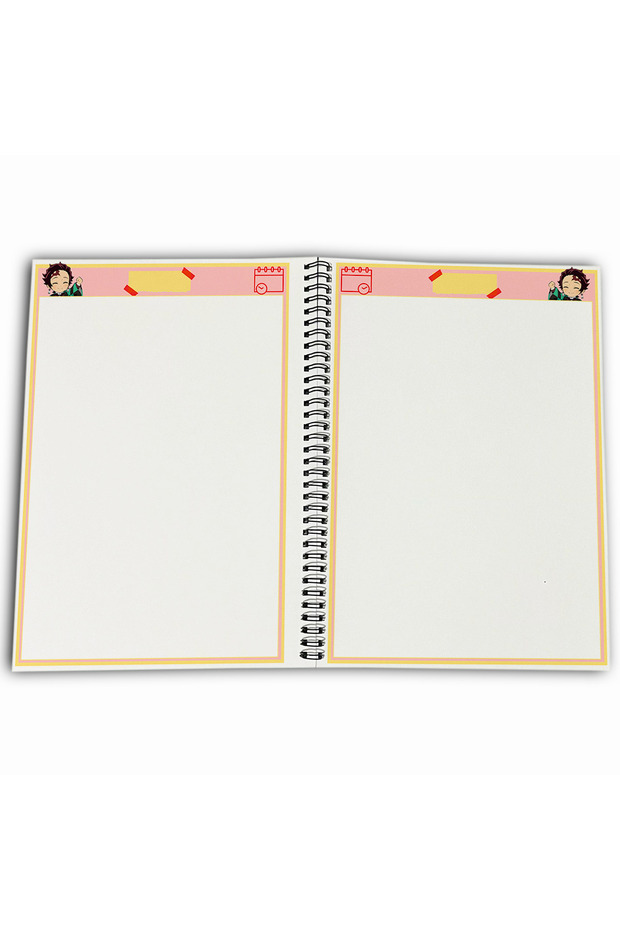 Demon Slayer Tanjiro Unlined A4 School Notebook 72 Sheets Model 1 - 4