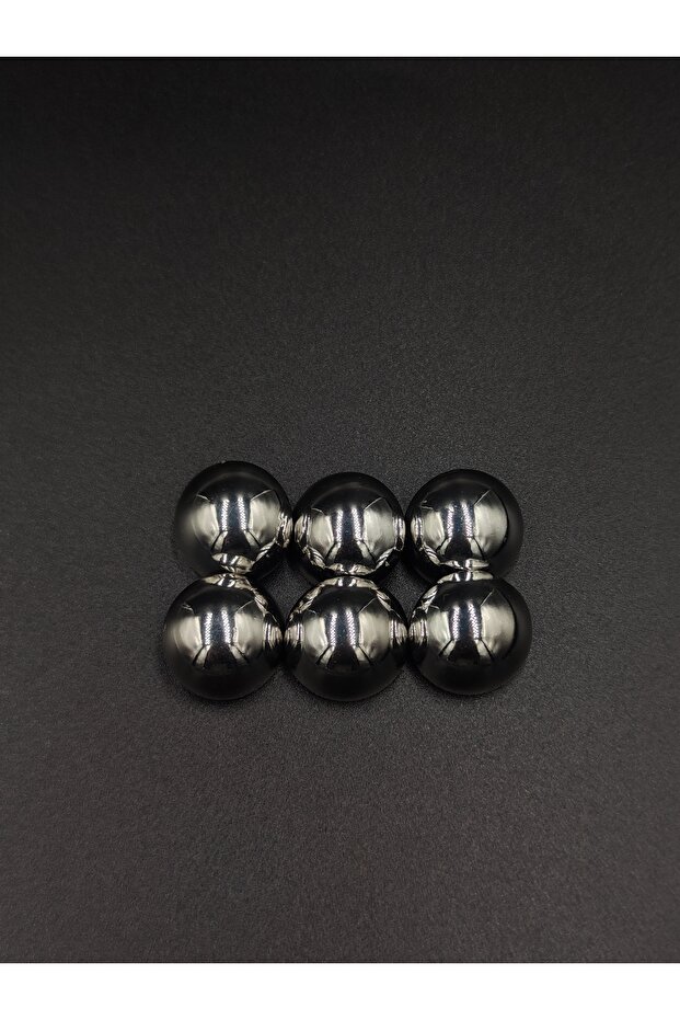 Curved Metal Button Free Nickel 6 Pieces 17.8 mm