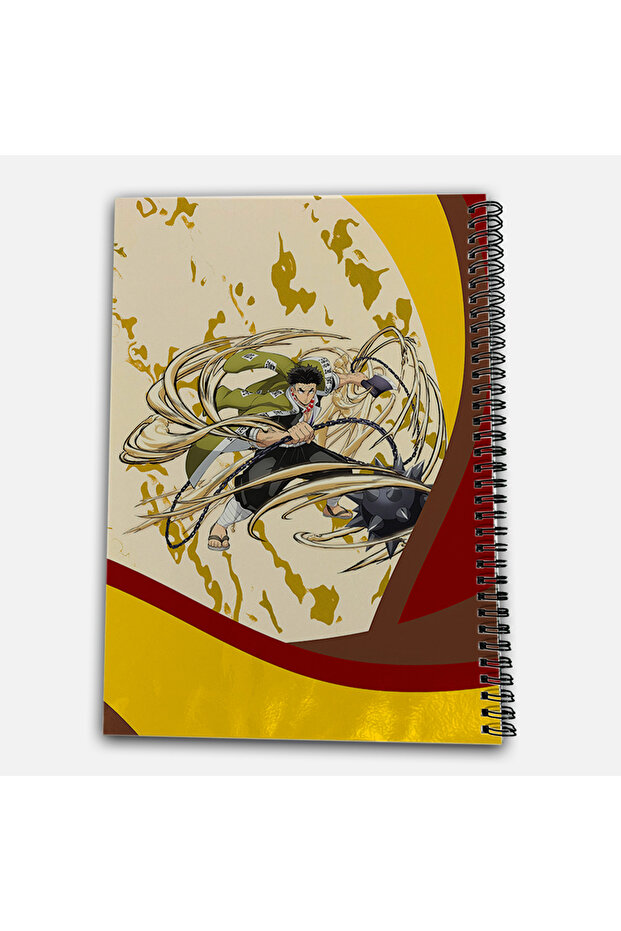 Demon Slayer Gyomei Checkered A4 School Notebook 72 Sheets Model 3 - 3