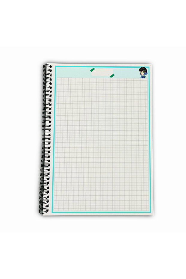 Demon Slayer Inosuke Checkered A4 School Notebook 72 Sheets Model 2 - 5