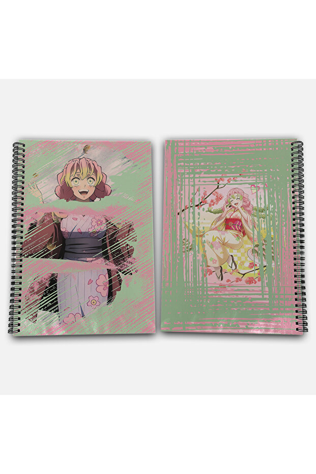 Demon Slayer Mitsuri Unlined A4 School Notebook 72 Sheets Model 2 - 1