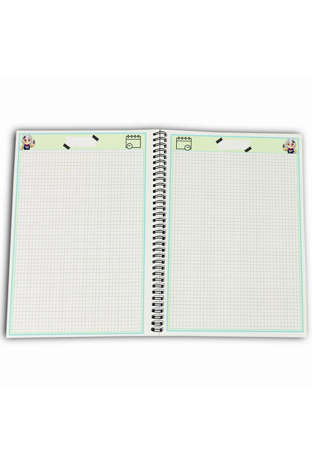 Demon Slayer Tengen Checkered A4 School Notebook 72 Sheets Model 1 - 4