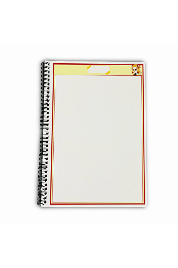 Demon Slayer Rengoku Unlined A4 School Notebook 72 Sheets Model 1 - 5