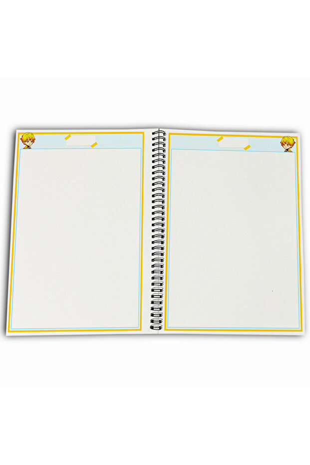 Demon Slayer Zenitsu Unlined A4 School Notebook 72 Sheets Model 2 - 4