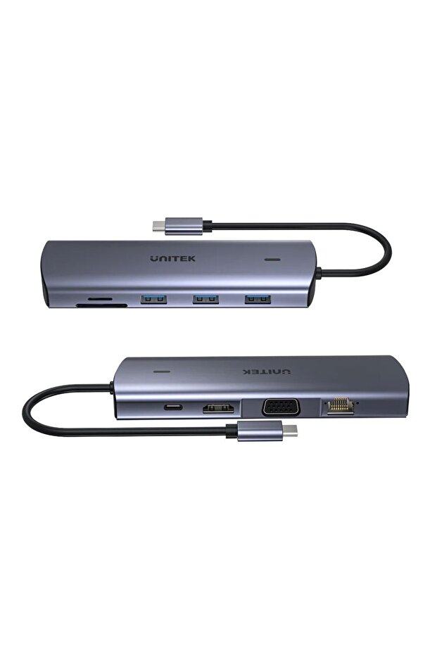 موزع USB-C 9 في 1 مع شاشة مزدوجة وقارئ بطاقات مزدوج وتقنية PD بقوة 100 واط | D1113A - 3