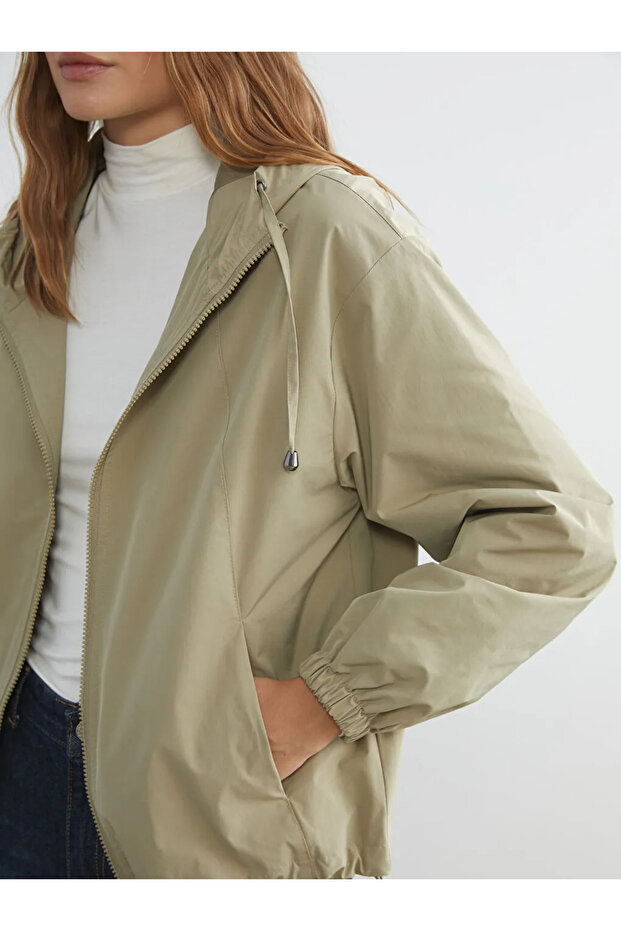 Kapüşonlu Kadın Yağmurluk - 7