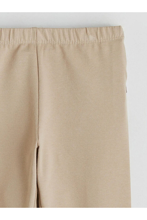 Beli Lastikli Basic Kız Çocuk Tayt - 5