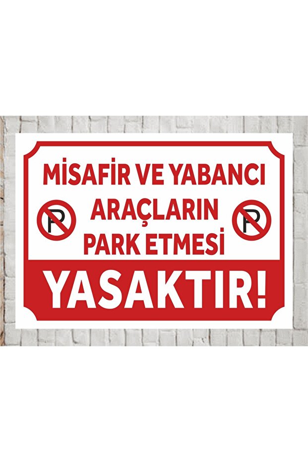 Parking Prohibited Warning Sign 25X35 cm Dekota Warning Sign Vehicle Parking Garage