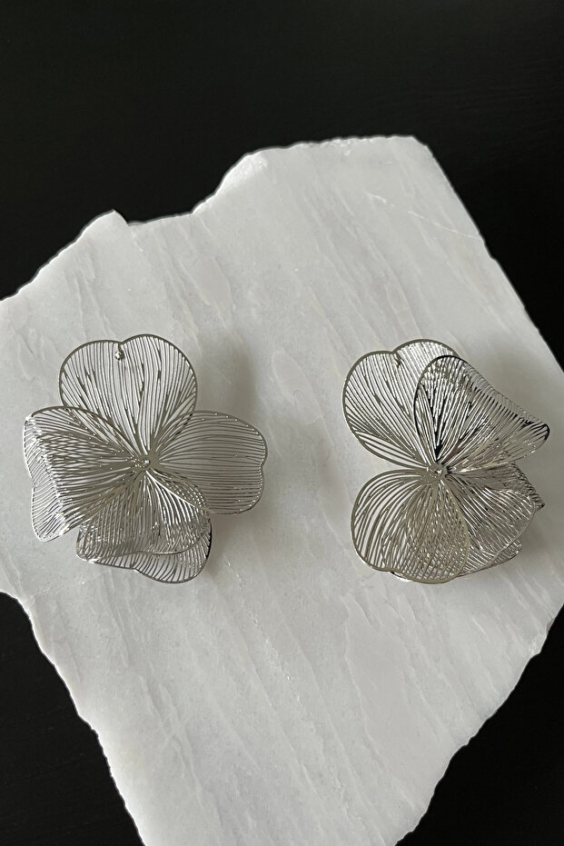 أقراط زهور تيل - 2