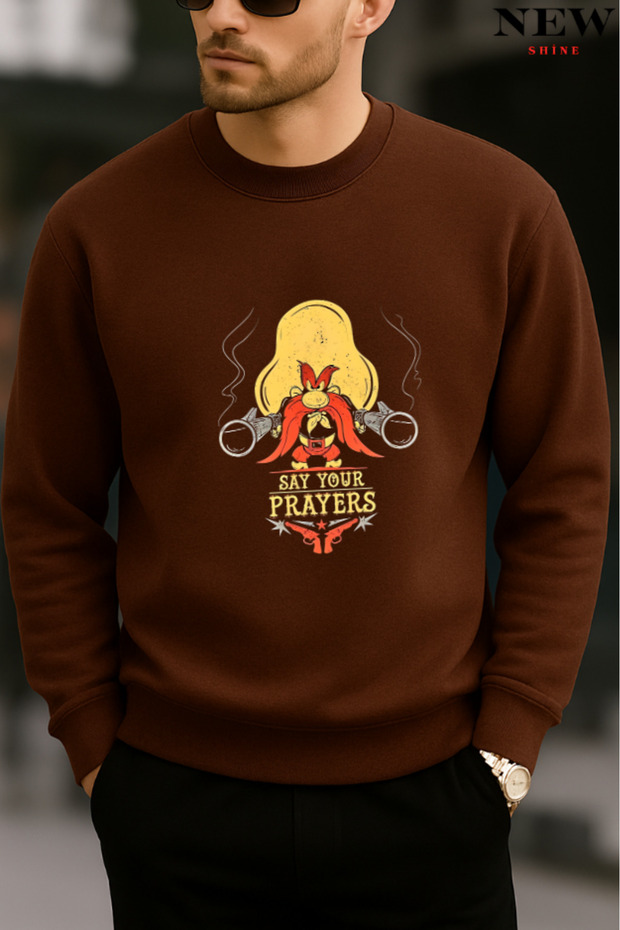 Haydo Printed Crew Neck Sweatshirt