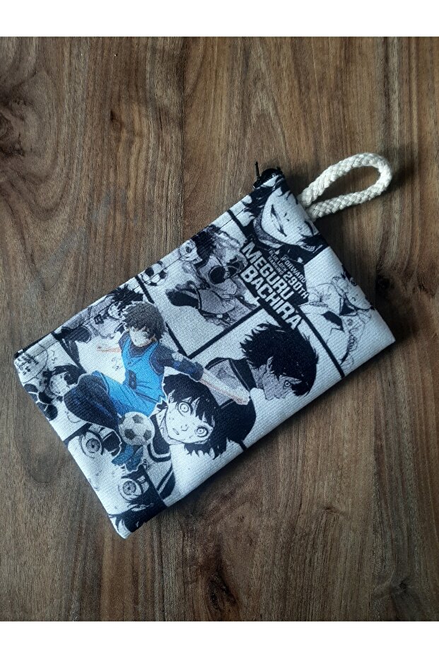 Owl Bag Blue Lock Meguru Bachira Patterned Pen Holder - Wallet