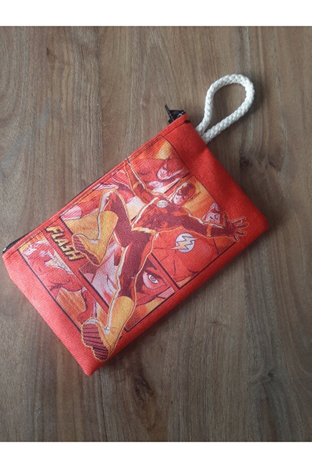 حامل أقلام منقوش عليه شخصية البطل الخارق من OWL BAG FLASH - محفظة