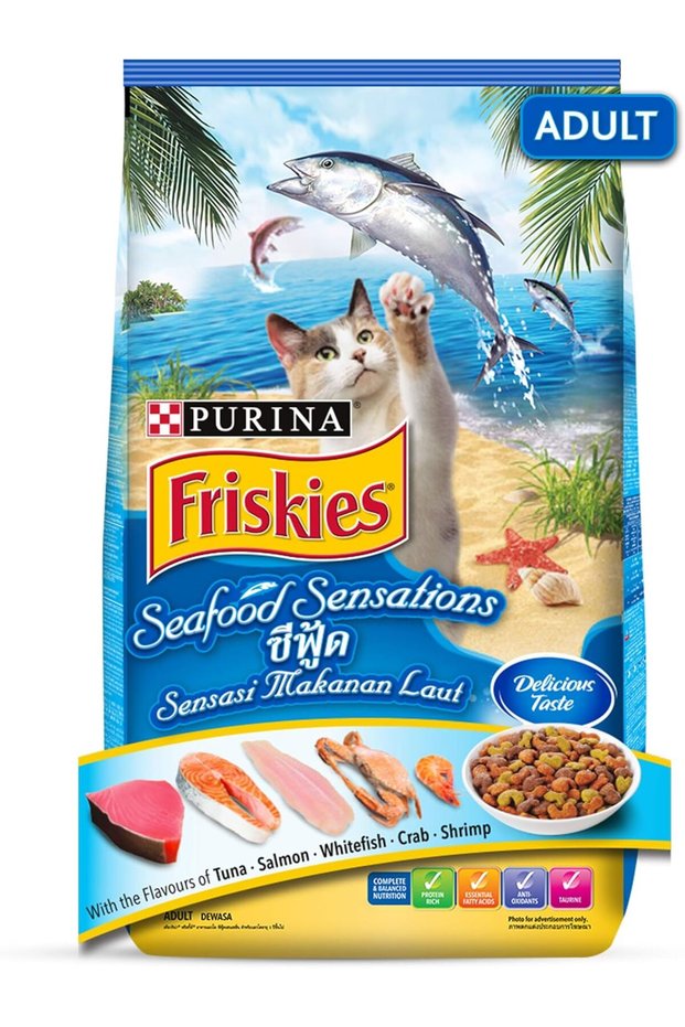 Purina Seafood Sensation Adult Dry Cat Food from Nestlé, 450 G, 1 Count