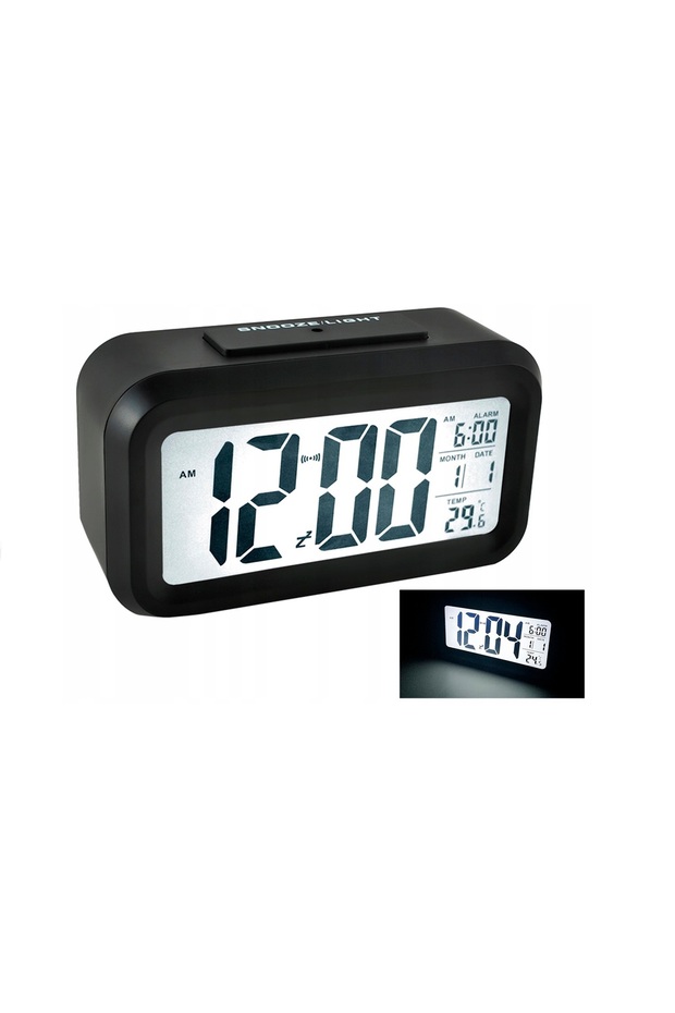"Likesmart Wake Up Clock" LED digital alarm clock, light sensor, simple shape, large display - 3