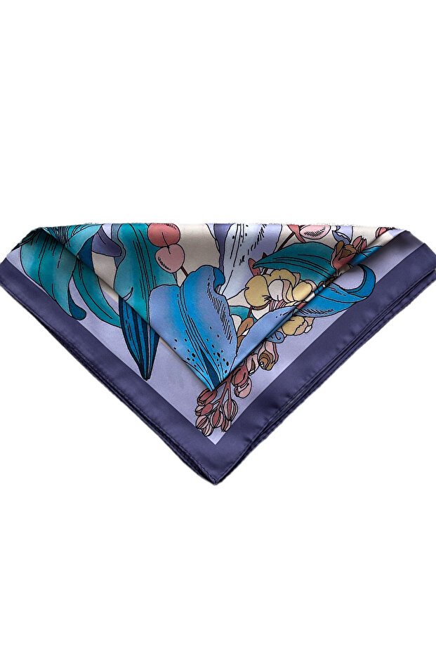 45x50 cm custom pattern bandana satin bandana satin scarf satin bag accessory
