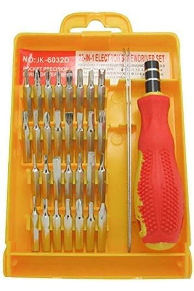 مجموعة مفكات براغي صغيرة، 32 قطعة، متعددة الاستخدامات - 1