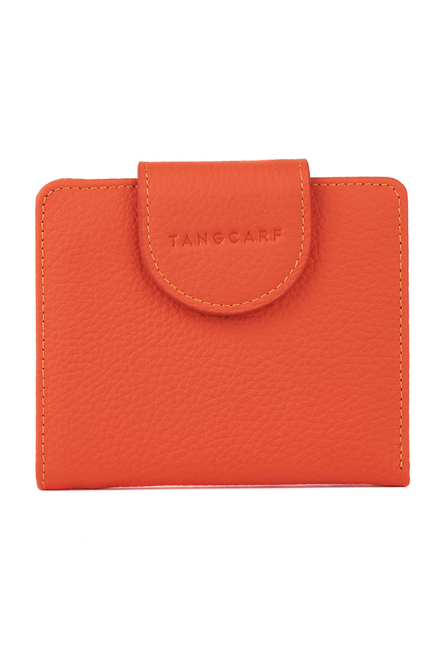 Genuine Leather Women's Wallet |   Nis 3202 Orange