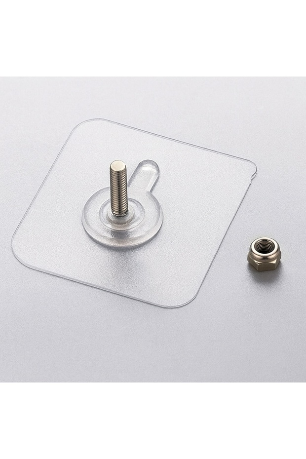 Özel Üretim Yüksek Kaliteli Suya Neme Ekstra Dayanıklı Montajsız Ultra Güçlü Vantuzlu Askı 4 Adet - 6