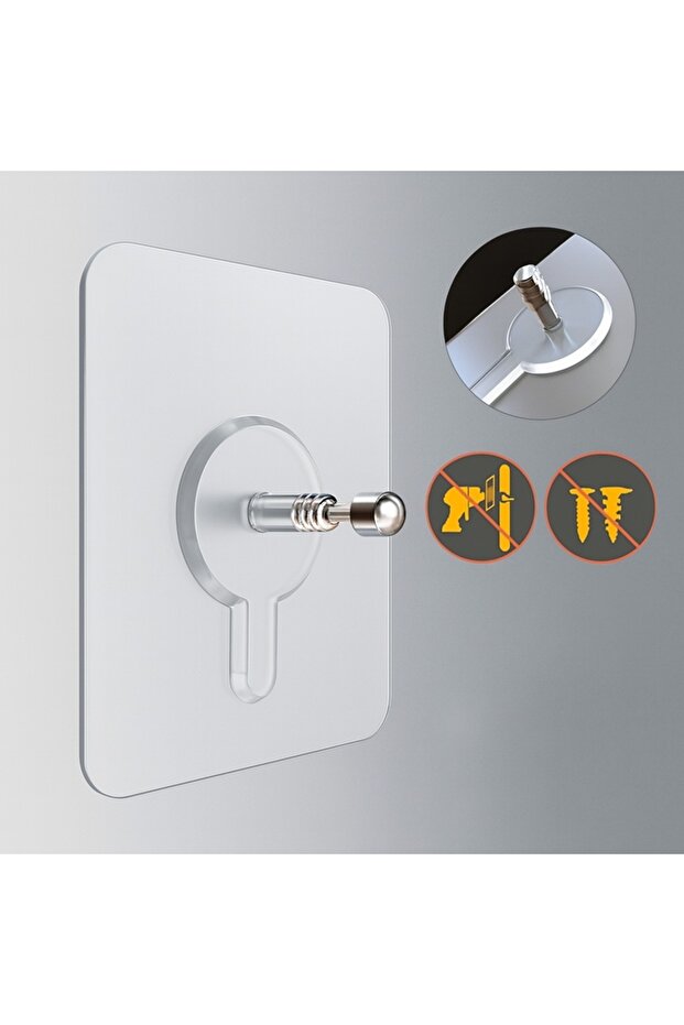 1 Adet Ultra Güçlü Vantuzlu Askı Çok Amaçlı Askı suya dayanıklı - 6