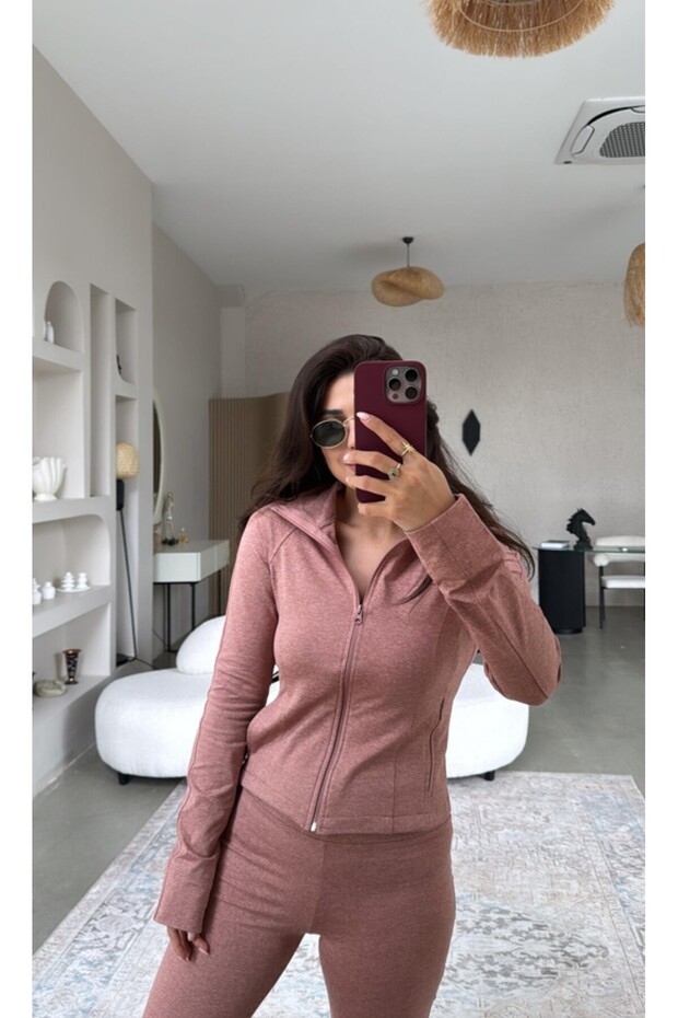 Gülkurusu Modal Basic Ceket-Tayt Takım - 5