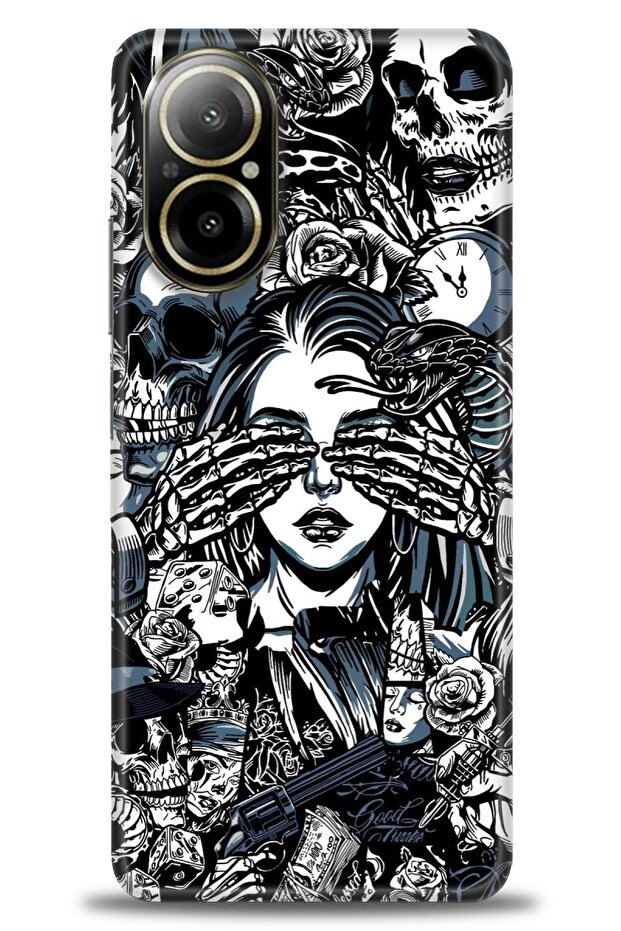 حافظة A+ Plus متوافقة مع 12 Lite 4G + واقي شاشة سيراميك غير قابل للكسر - 352 - 1