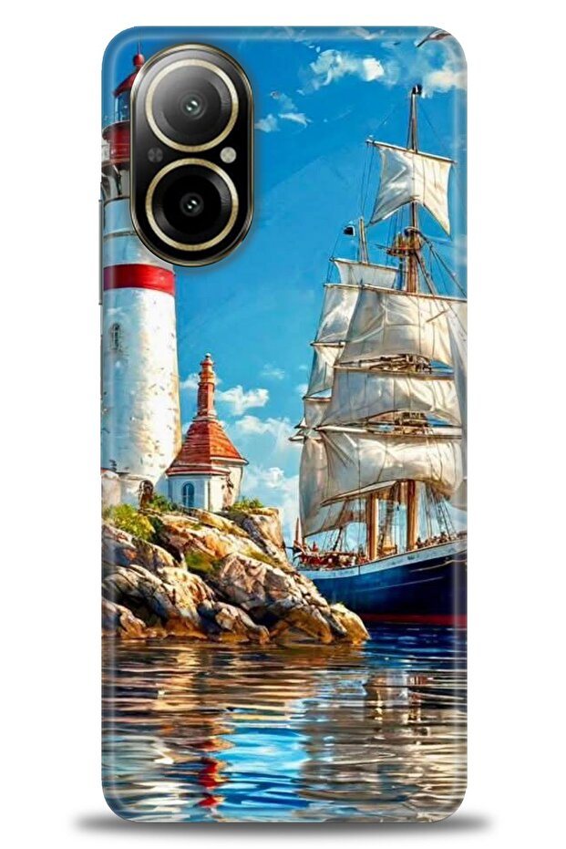 حافظة A+ Plus متوافقة مع 12 Lite 4G + واقي شاشة سيراميك غير قابل للكسر - 239 - 1