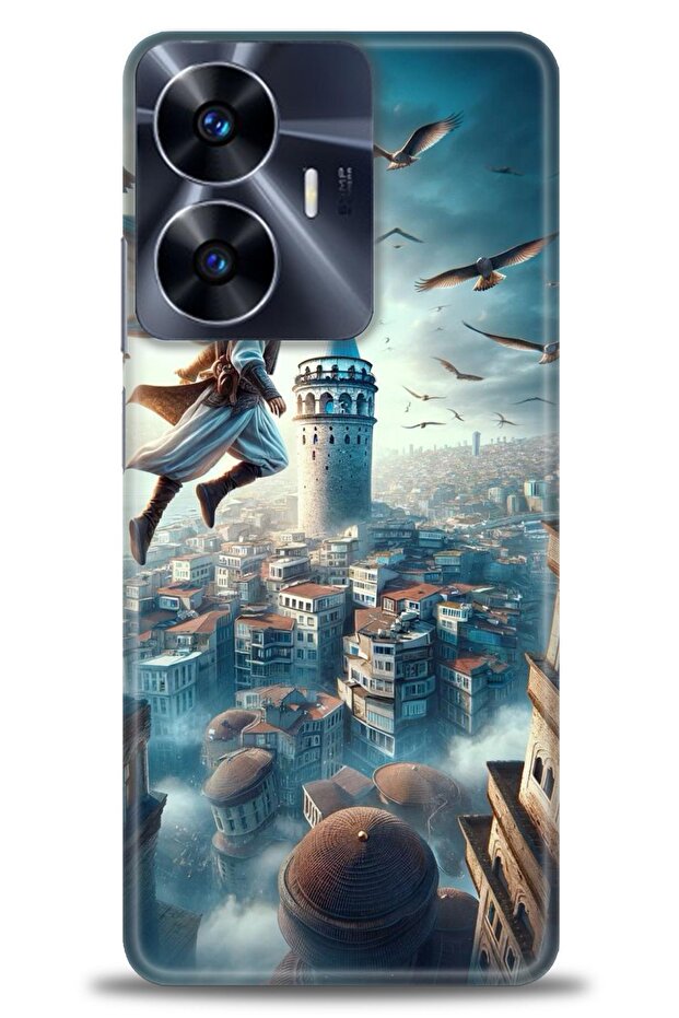 C55 4g Compatible A+ Plus Case + Ceramic Unbreakable Screen Protector - 224 - 1