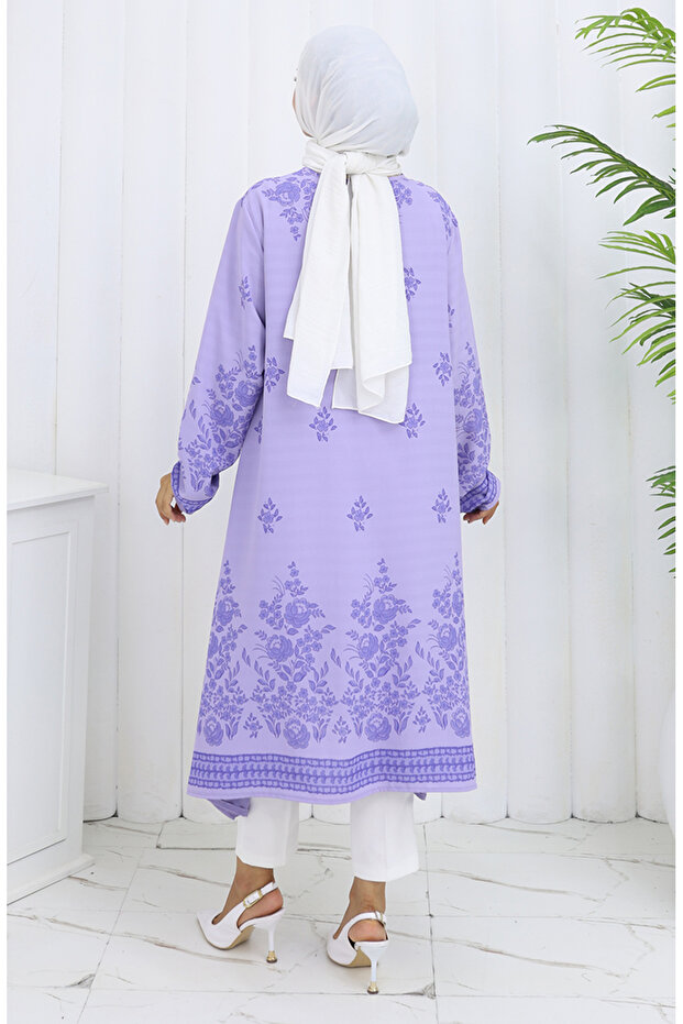 تونيك منقوش 1012-01 أرجواني - 5