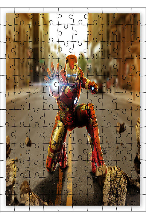 My Favorite Avengers Iron Man, Stop! 120 Piece Puzzle Jigsaw Mdf (Wood)