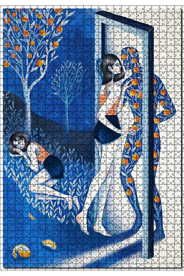 Cakasepetim Illütirasyon Women Men Hayel 1000 Piece Puzzle Jigsaw Mdf (Wood)