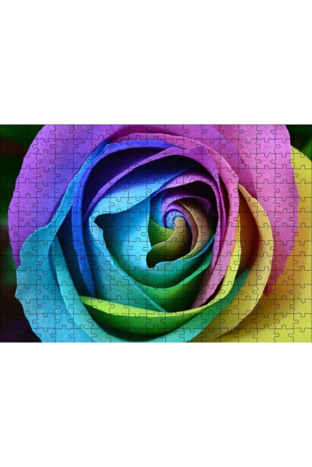 Cakasepetim Colorful Rose Close-Up 255 Piece Puzzle Jigsaw Mdf (Wood)