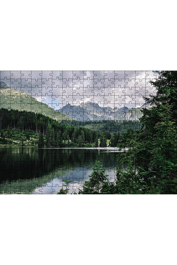 Cakasepetim Lake Forest Mountain 120 Piece Puzzle Jigsaw Mdf (Wood)