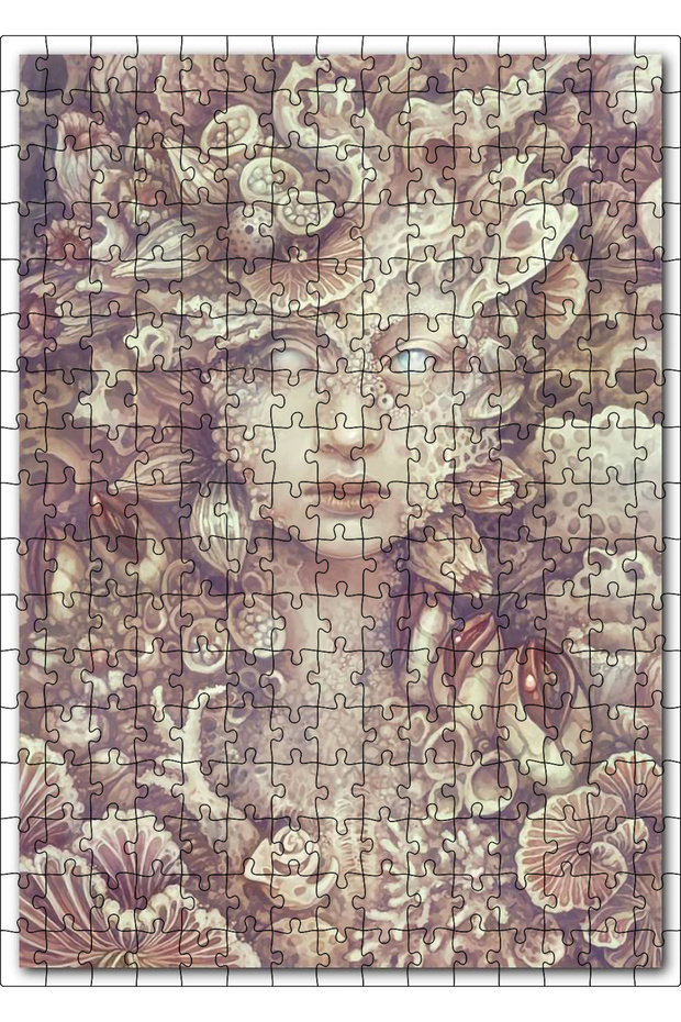 Cakasepetim Sepya Mystical Woman among Sea Creatures 255 Piece Puzzle Jigsaw Mdf (Wood)