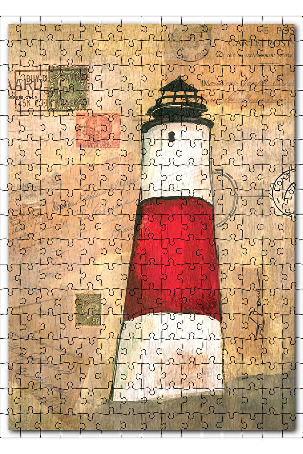 Cakasepetim Lighthouse Letter Image 255 Piece Puzzle Jigsaw Mdf (Wood)