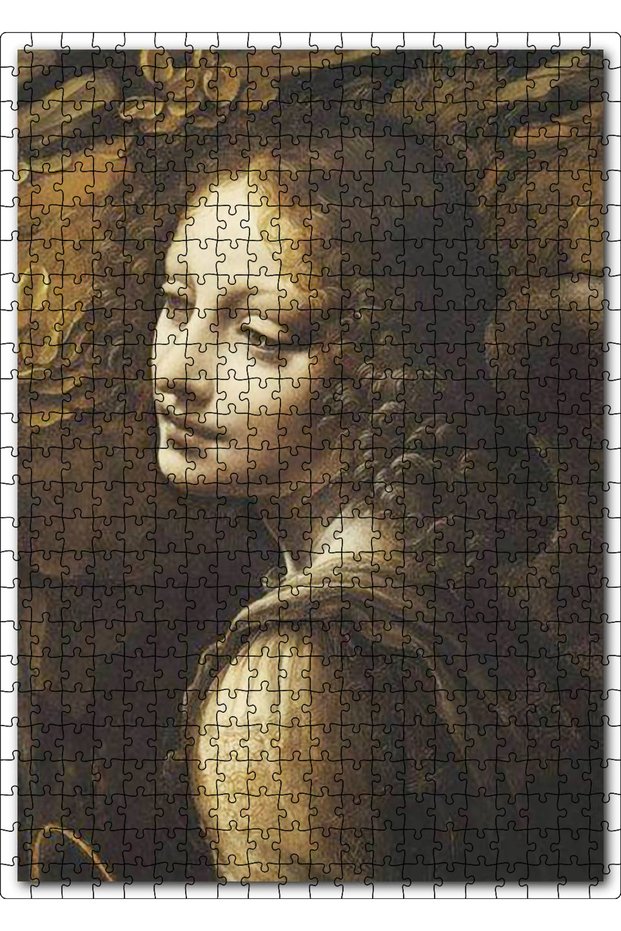 Cakasepetim Young Woman with Curly Hair and Steaming Gaze 500 Piece Puzzle Jigsaw Mdf (Wood)