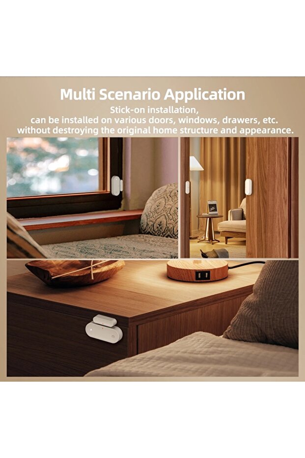 AVATTO Tuya ZigBee Kapı Sensörü Akıllı Kapı Dedektörü - 4